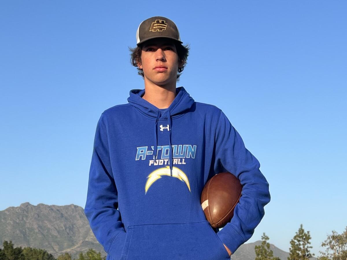 Ty Dieffenbach, a 6-foot-5 quarterback at Agoura, has committed to Nevada Las Vegas.