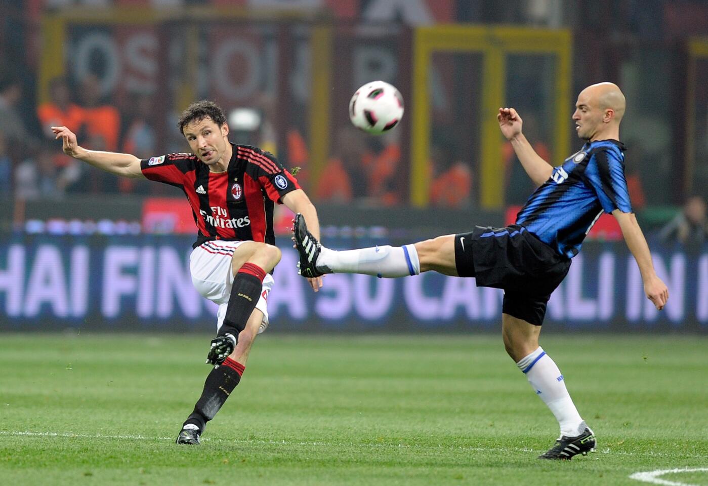 AC Milan versus FC Internazionale Milano in April, 2011