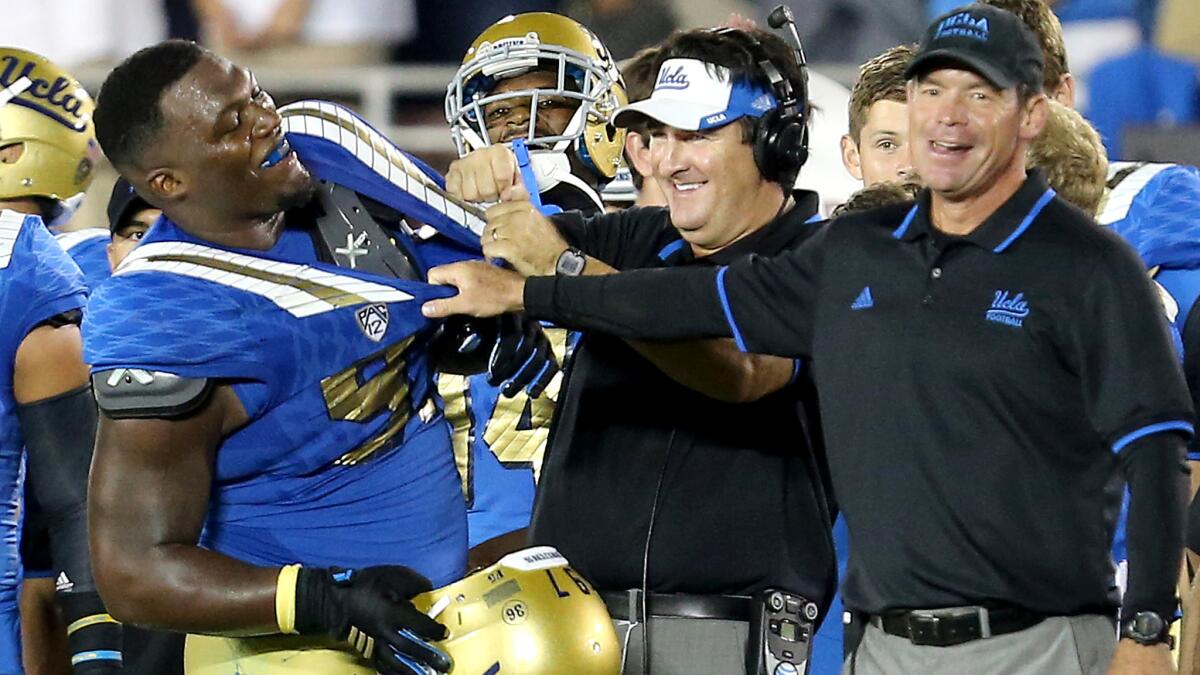 For UCLA defensive standout Kenny Clark and Coach Jim Mora, it was all fun and games during an early winning streak. Now it's win out or possibly lose their chance for a Pac-12 title.