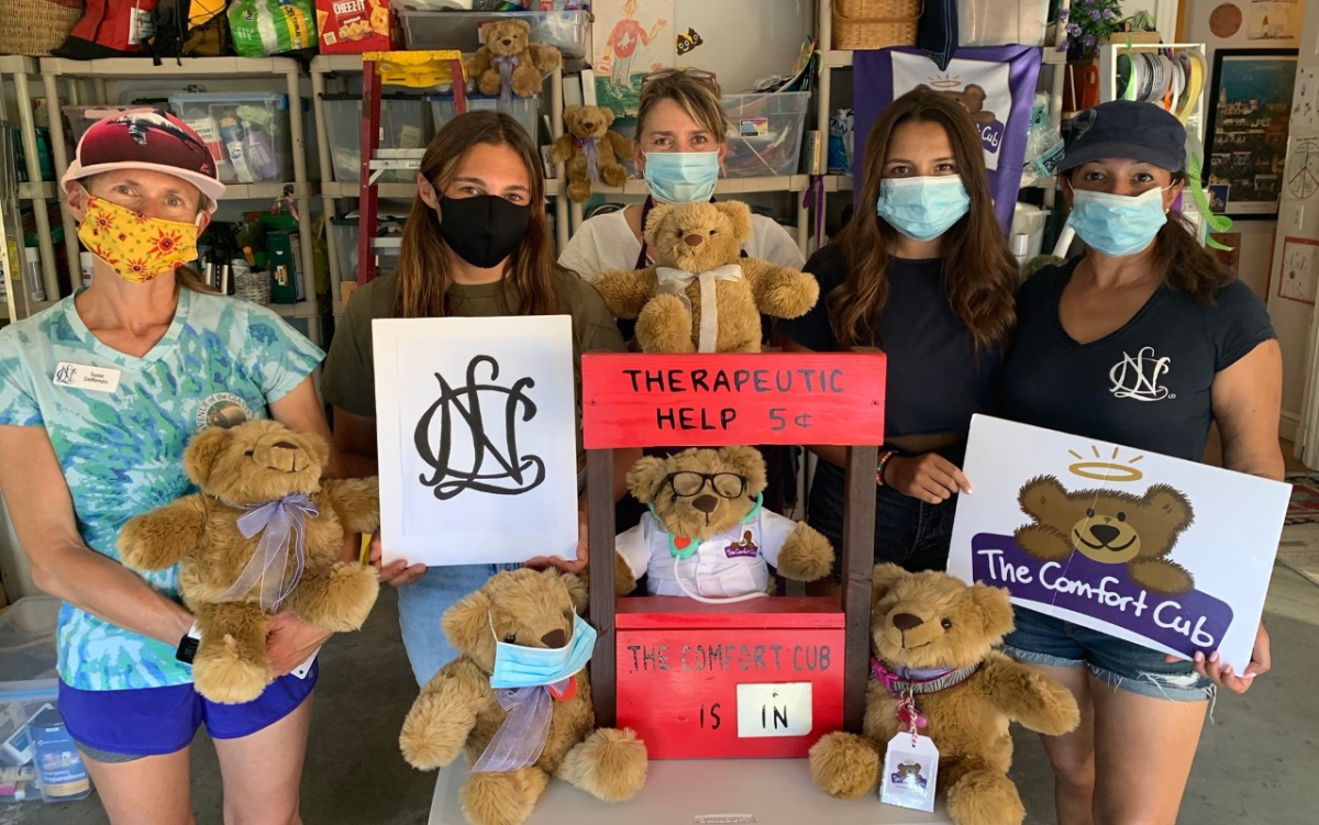 NCL Surf Cities joins The Comfort Cub, tagging bears before they make their way into the arms of someone in need.