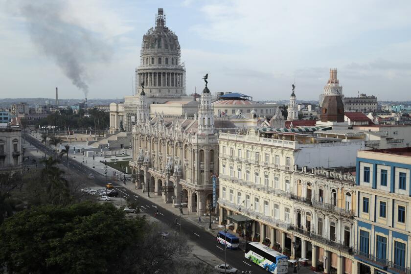 The Havana skyline on Sunday, ahead of President Obama's historic visit.