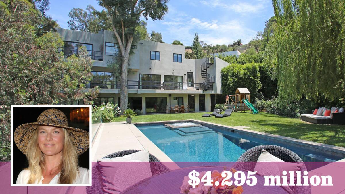 Ali Larter and Hayes MacArthur have relisted their modern three-story home in Hollywood Hills West for $4.295 million.