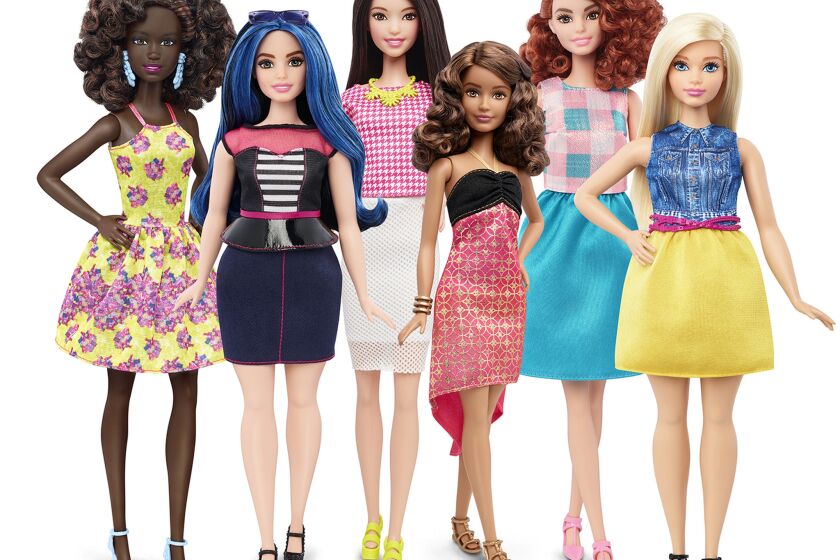 Mattel introduced a group of new Barbie dolls Thursday.