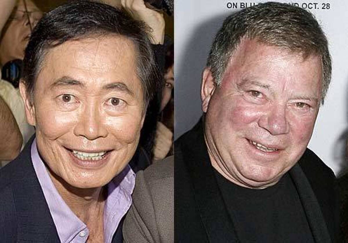 By Patrick Kevin Day George Takei vs. William Shatner The former Mr. Sulu wed his longtime boyfriend, Brad Altman, in a ceremony in Los Angeles in September 2008. "Star Trek" cast-mates Nichelle Nichols and Walter Koenig were in attendence. Conspicuously absent was Captain Kirk himself, William Shatner. However, Shatner made his feelings known weeks later in a video message released on YouTube in which he claimed he wasn't invited to the wedding and that Takei's antipathy towards him was a "psychosis." Takei responded by saying Shatner was invited, but failed to respond and that his giant ego would not allow anyone else to have the spotlight.