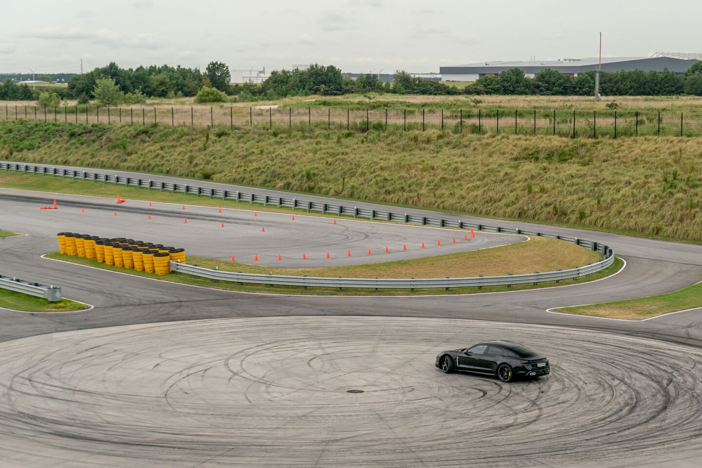 Porsche Taycan takes the twisties on Atlanta track
