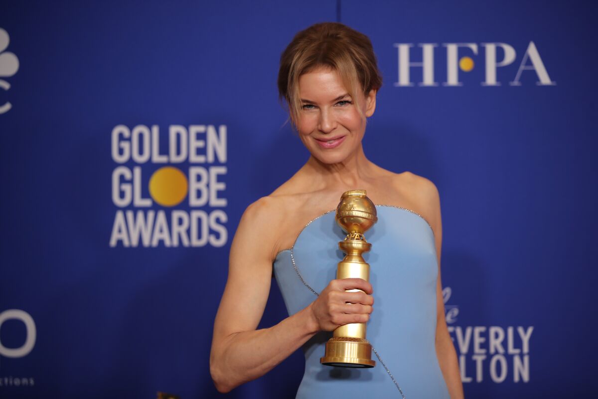 Renée Zellweger at the 77th Golden Globe Awards in early January.