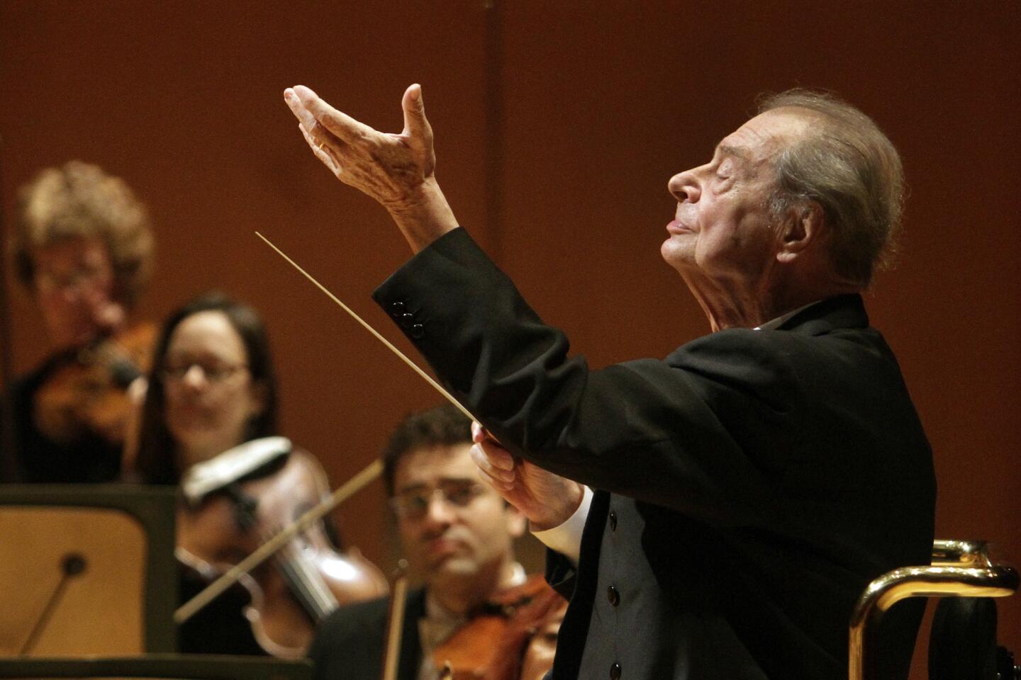Arts and culture in pictures by The Times | Rafael Fruhbeck de Burgos conducts L.A. Phil