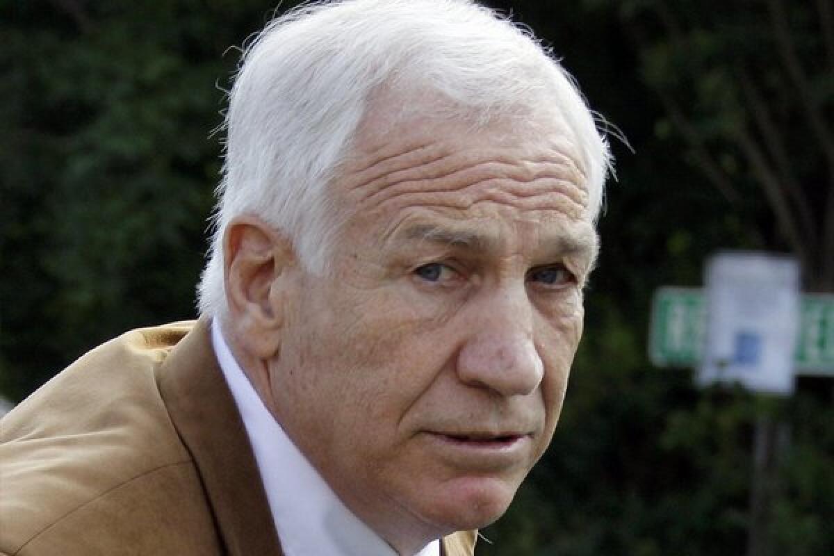 Jerry Sandusky during his trial last year.