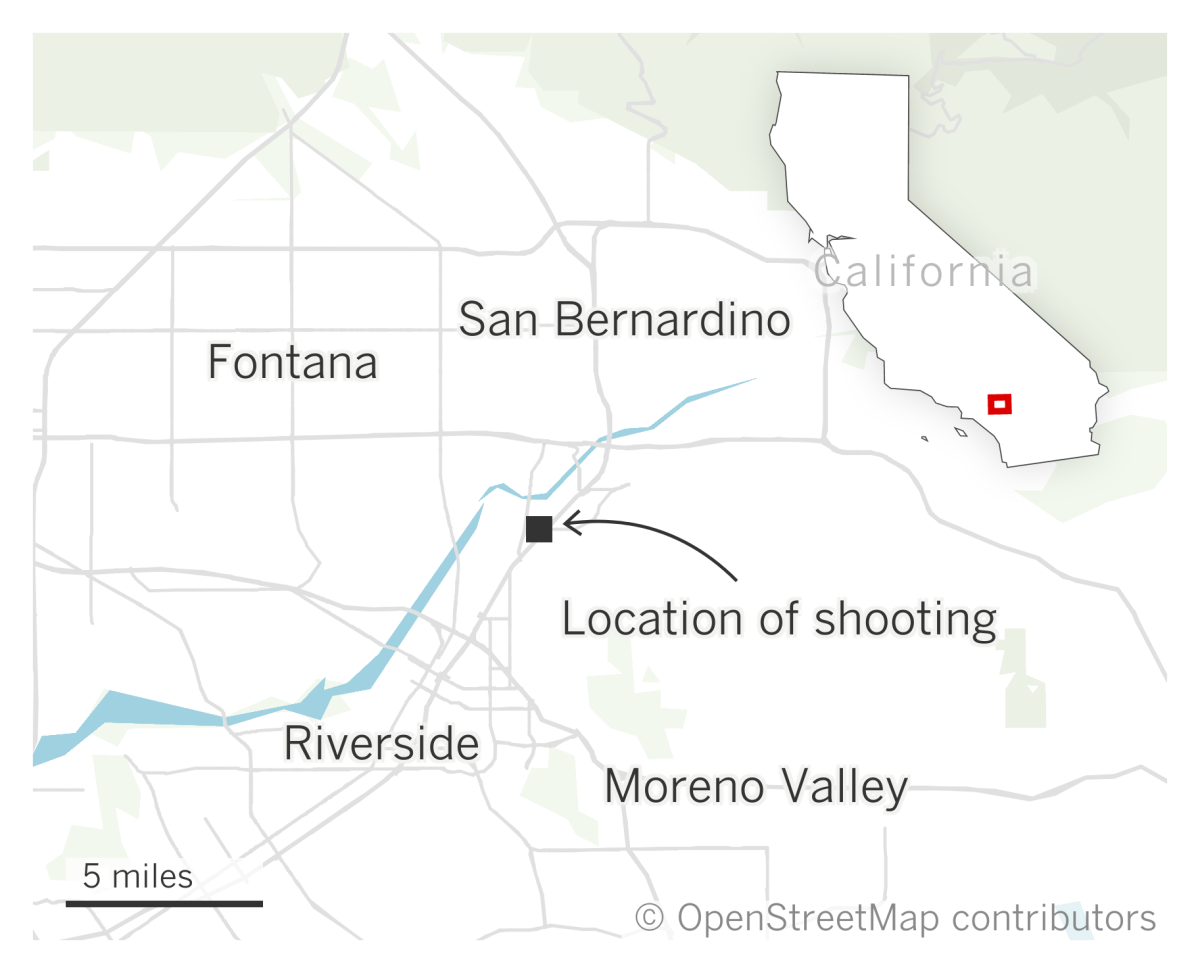 San Bernardino County sheriff’s deputy shoots suspect in Grand Terrace home