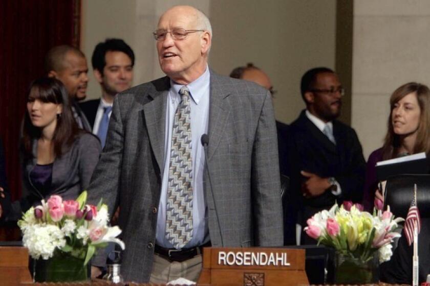L.A. City Councilman Bill Rosendahl, shown in March, continues to receive cancer treatments that began during the summer. He said he is using medical marijuana to deal with the pain.