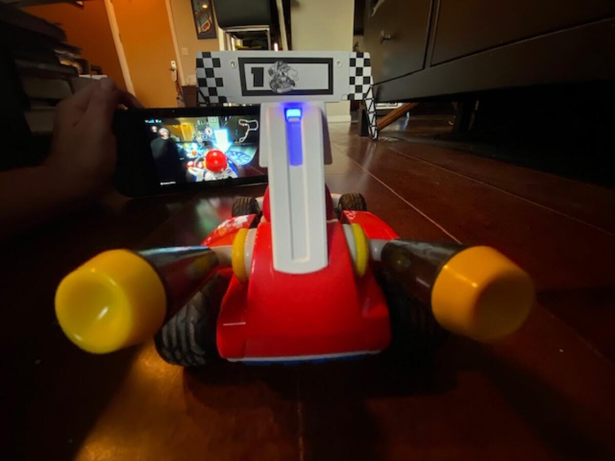 "Mario Kart Live: Home Circuit" uses augmented reality technology to change our perspectives.