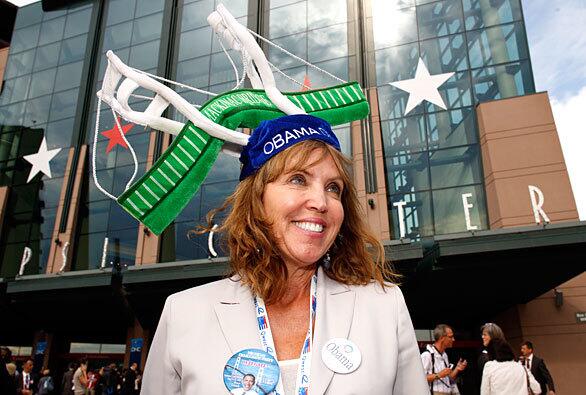 Festive hats at the Democratic National Convention