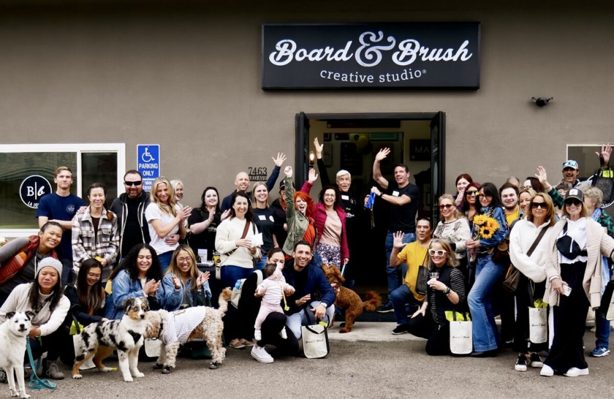 Board & Brush celebrates its grand opening on Girard Avenue in April after a soft opening the month before.