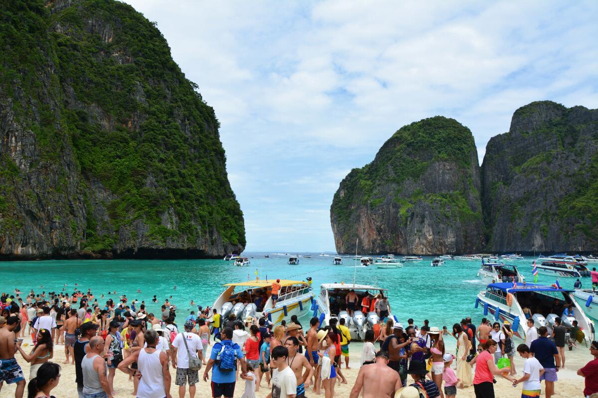 Maya Bay is so beautiful that it's hard to turn away, but tourists have been turned away until at least 2021.