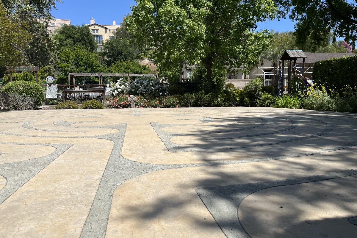 A view of the Prince of Peace Labyrinth.