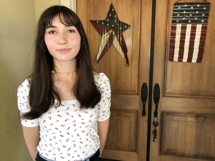 Gabrielle Sunseri, 16, incoming junior at Gilroy High School. She was at the festival Sunday and spent 20 minutes in a freezer truck with about 50 other panicked people.