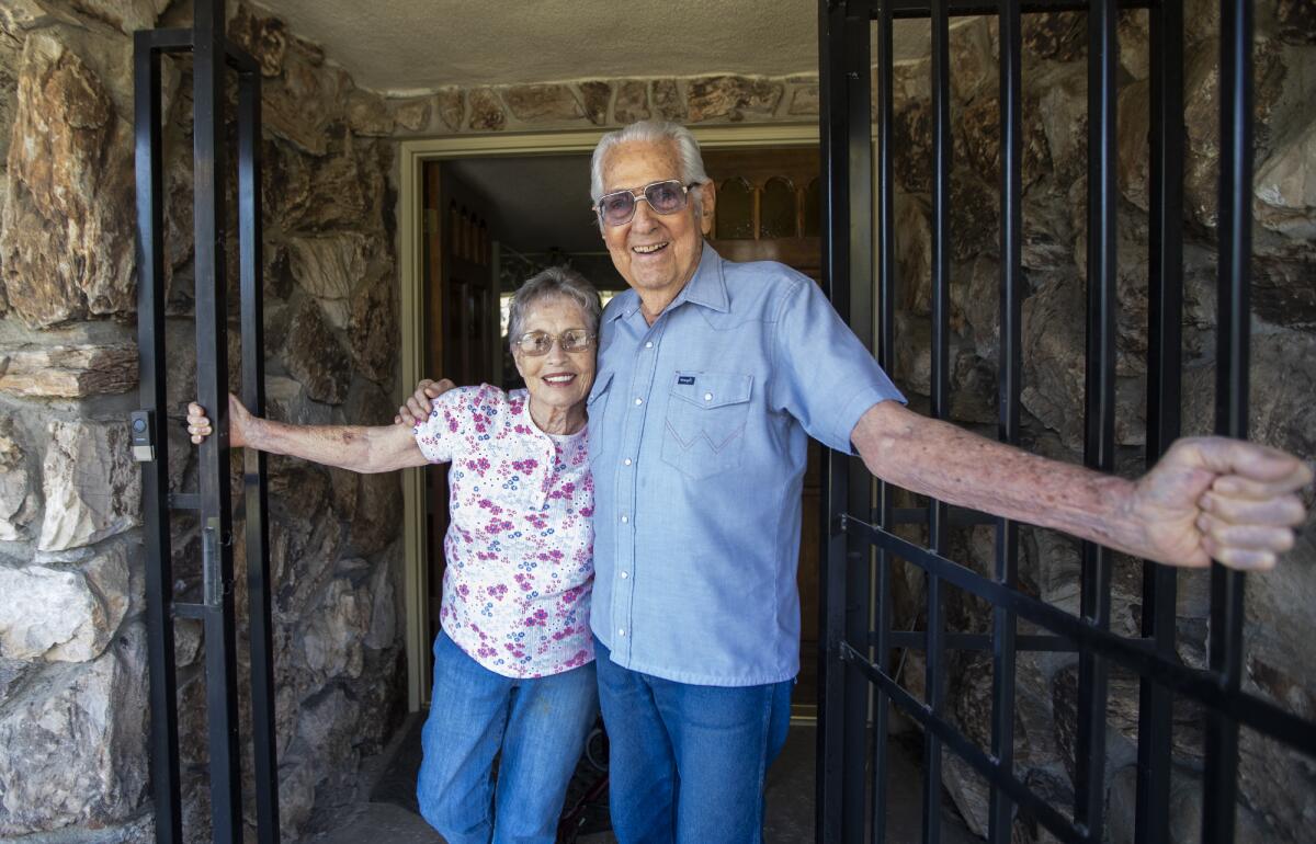 Betty and Larry Petree at their home in Bakersfield