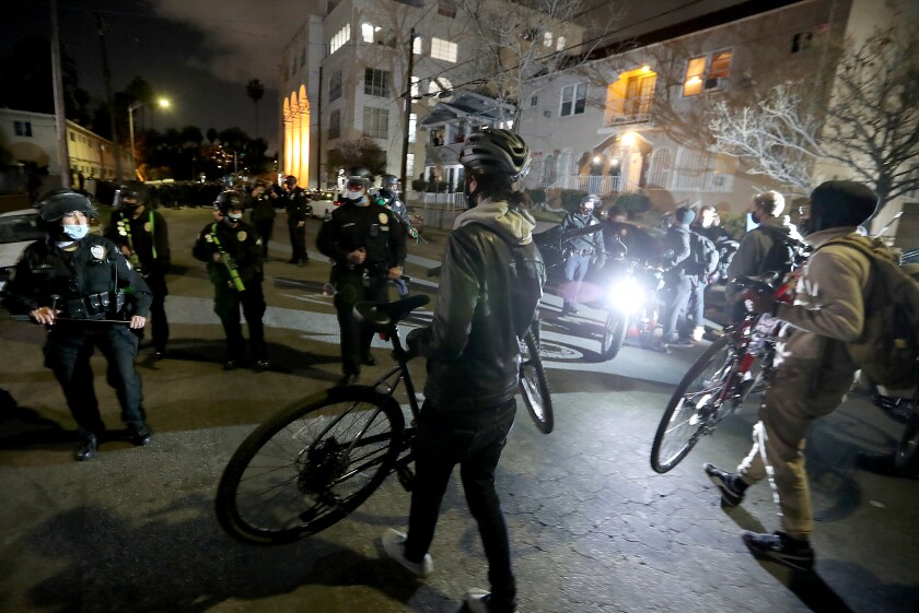 Echo Park protest