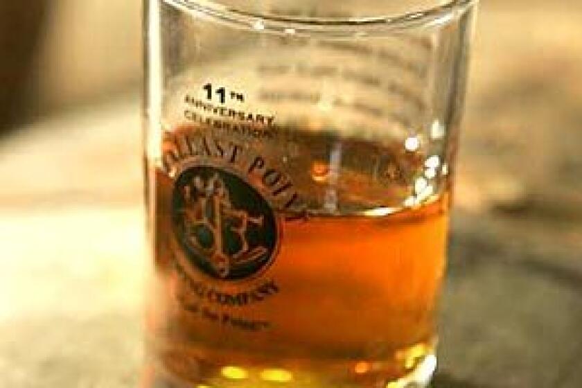 EXPERIMENTAL PHASE: Ballast Point uses barley for its whiskey, still a work in progress for the brewing company.