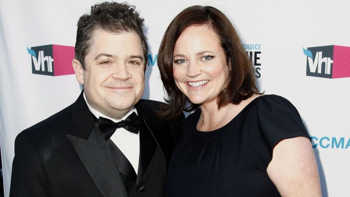 Patton Oswalt and Michelle McNamara in 2012