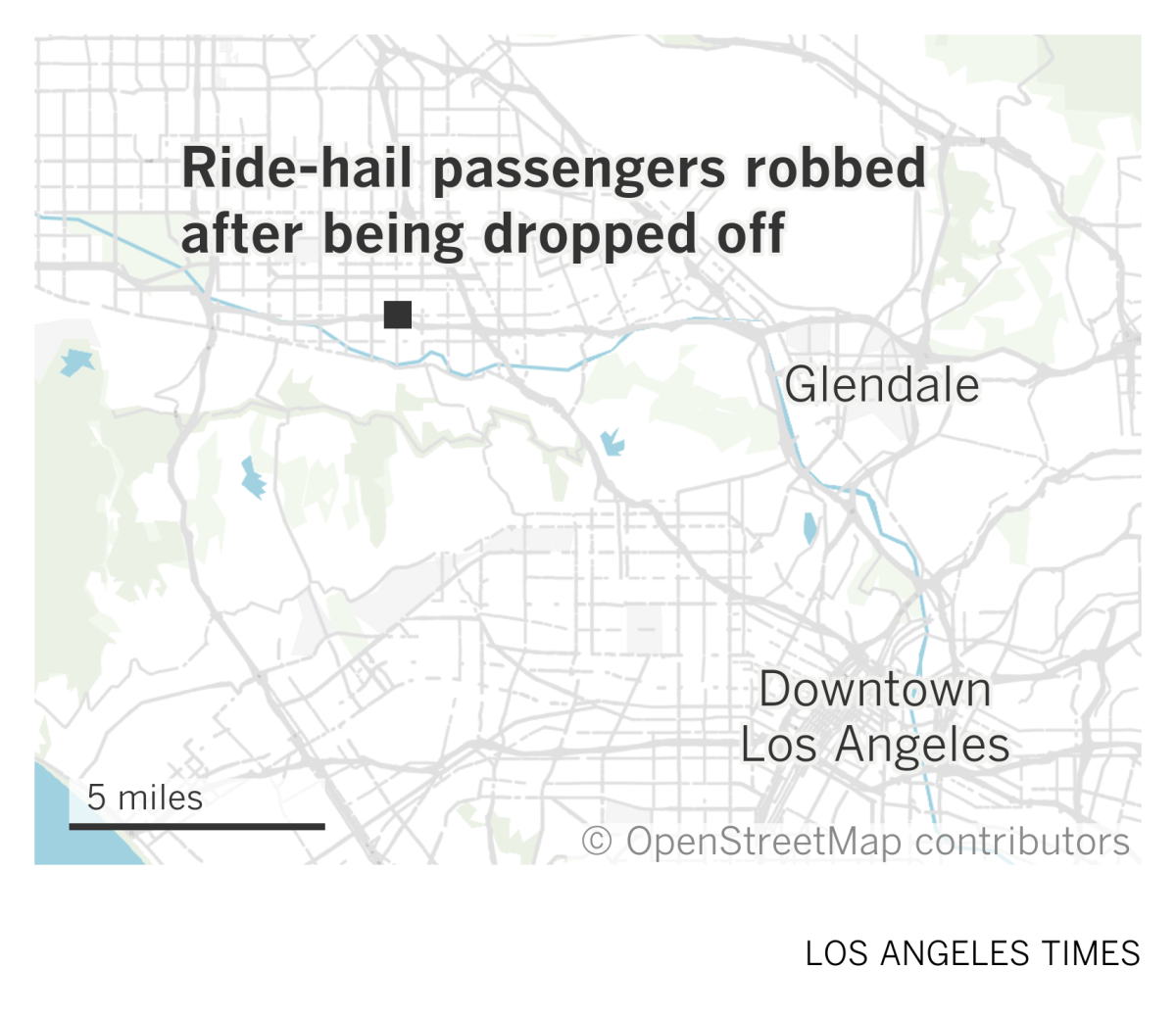 A map of the San Fernando Valley