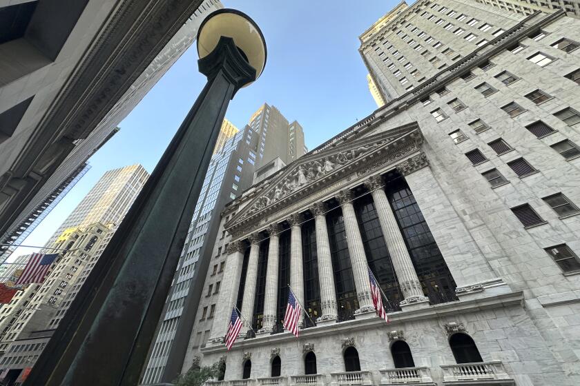 The New York Stock Exchange is shown on Wednesday, Aug. 21, 2024, in New York. (AP Photo/Peter Morgan)