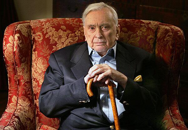Writer Gore Vidal at his Hollywood Hills home in 2006.