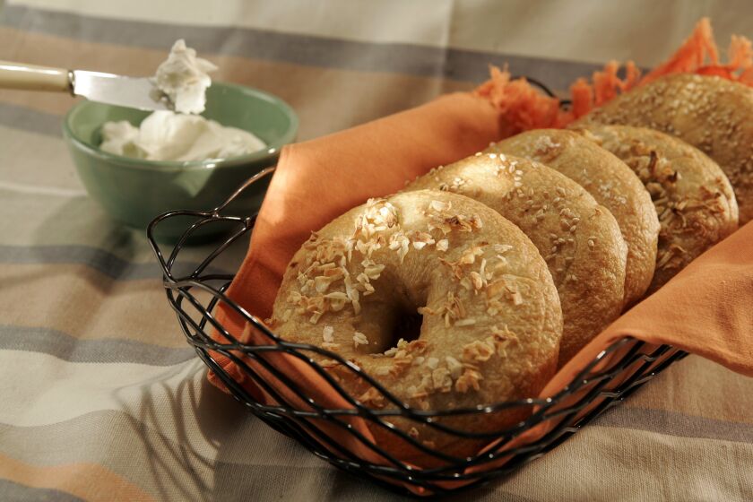 TRY YOUR HAND: Any flavor bagels are easy to make. Simple ingredients ferment, then comes a fast boil and bake.