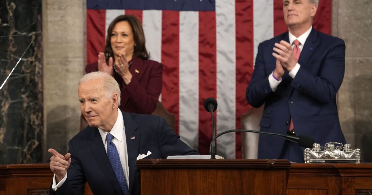 Photos: Biden pitches optimism to skeptical Americans in State of the Union address