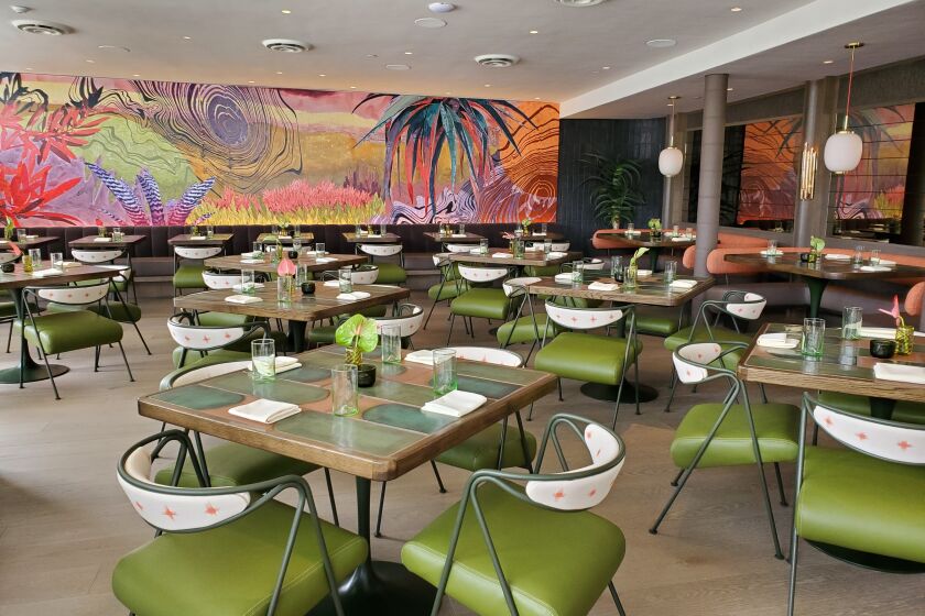 The interior of Paradisaea restaurant at 5680 La Jolla Blvd., which opened last month.