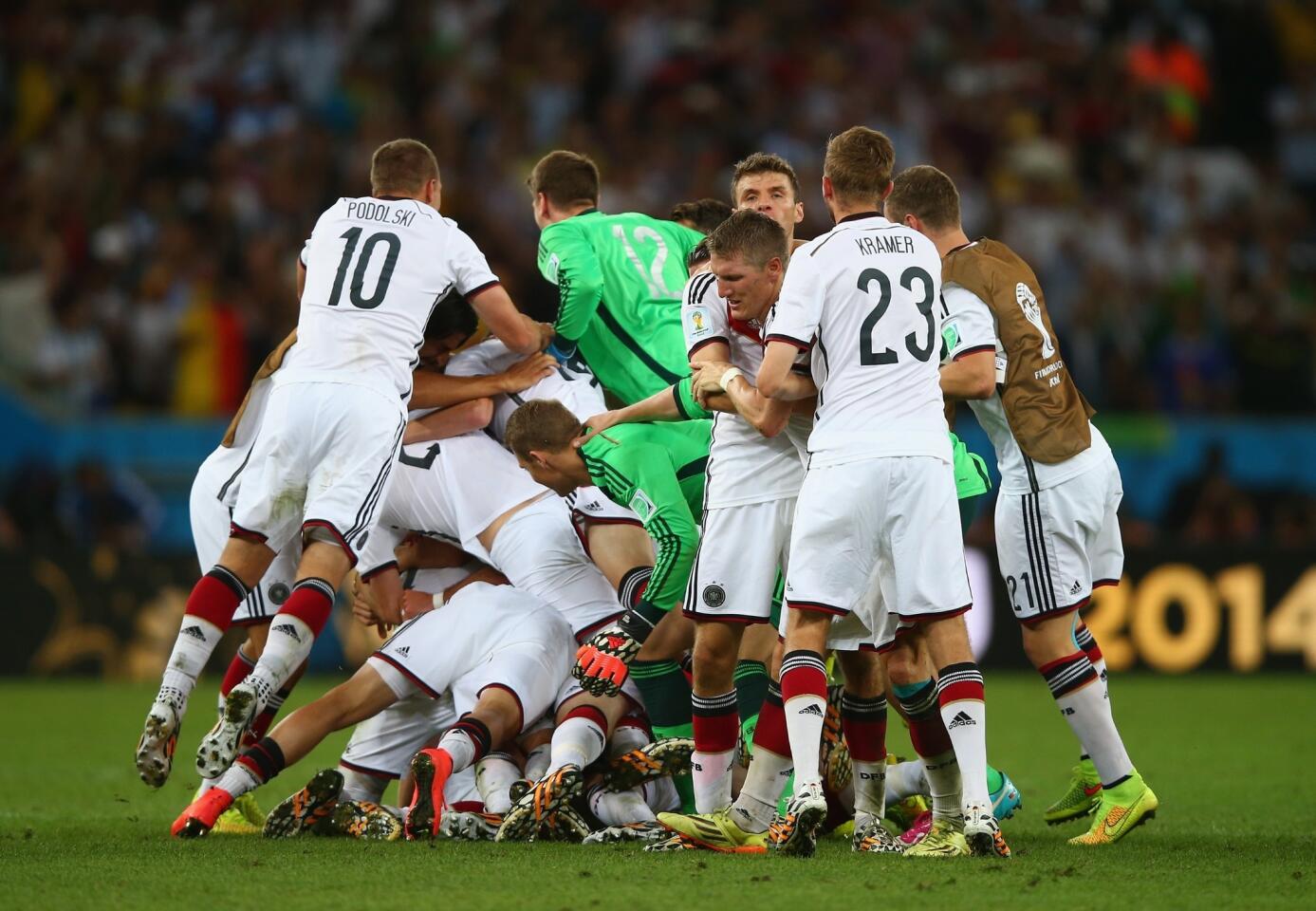 Germany celebrates victory