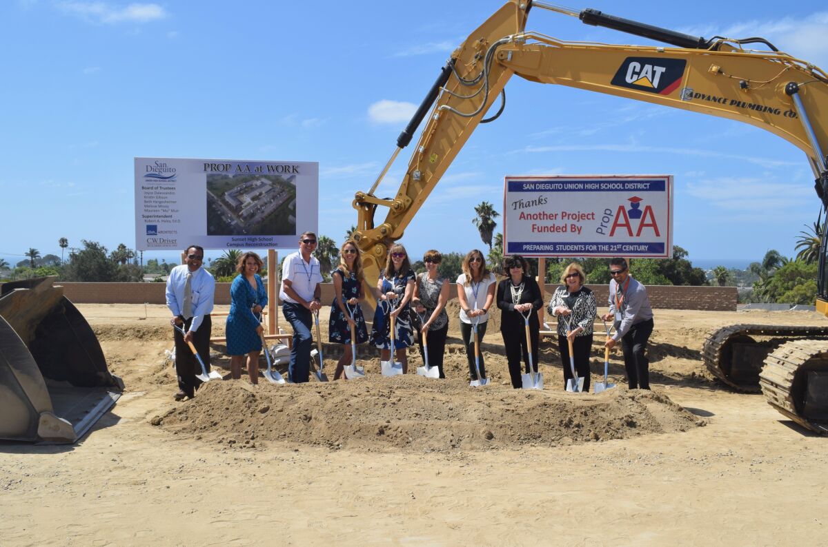 The San Dieguito Union High School District held a groundbreaking ceremony for the new Sunset campus on Sept. 9.