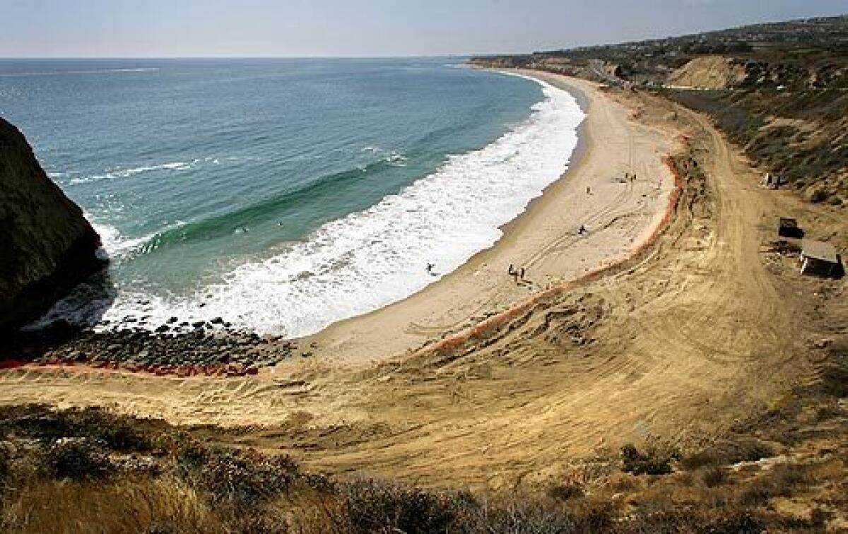 Work has begun to turn El Morro Beach in Orange County into the state's first new coastal campground in two decades.