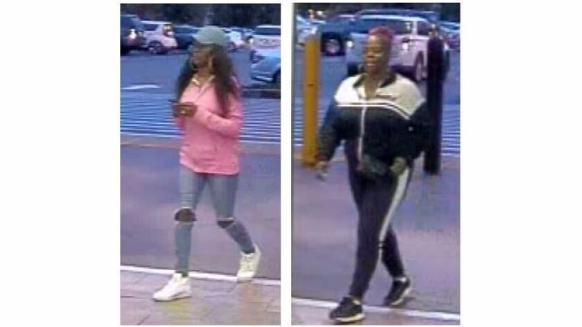Two women are wanted for stealing televisions valued at $1,600 total from a Walmart in Encinitas, according to the San Diego County Sheriff's Department.