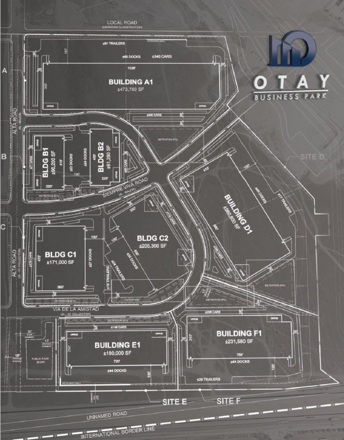 The Otay Business Park will have 1.8-million-square-feet of industrial space in Otay Mesa.