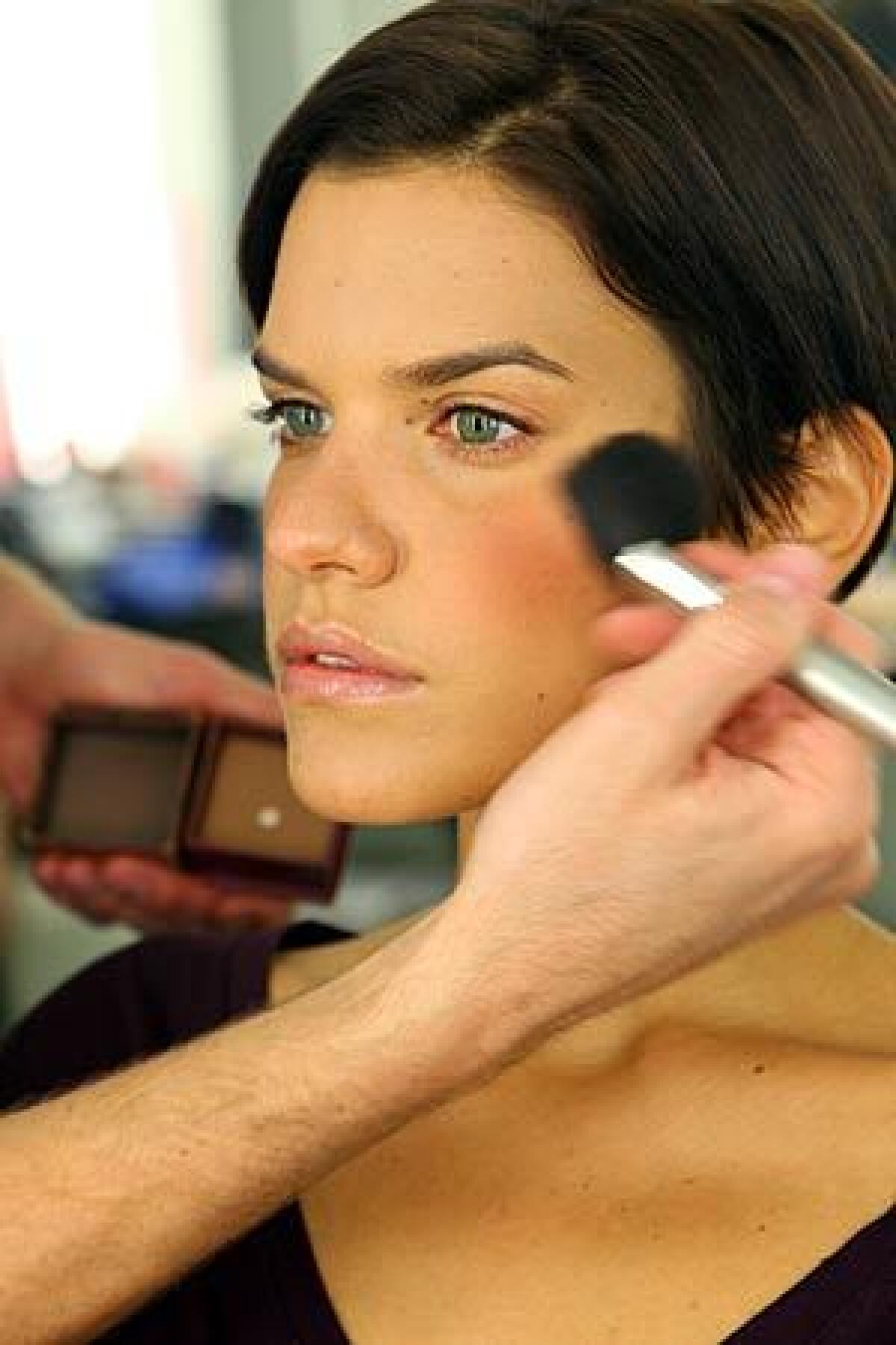 Contouring with bronzer sculpts and adds dimension, but with natural-looking results.