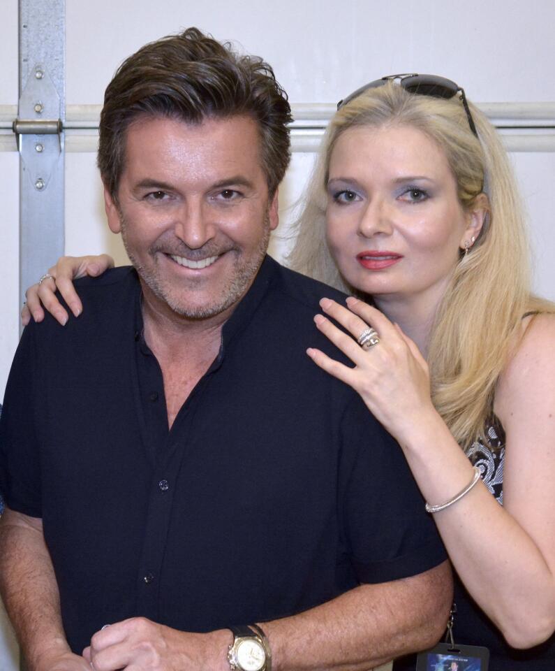 Among those who got to meet Thomas Anders during a pre-show reception was Lucy Faile who listened to his music as a young girl in Russia.