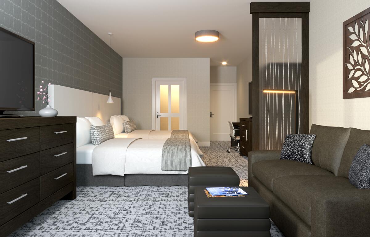 A guest room at Copper Mountain's new Element 29 hotel 