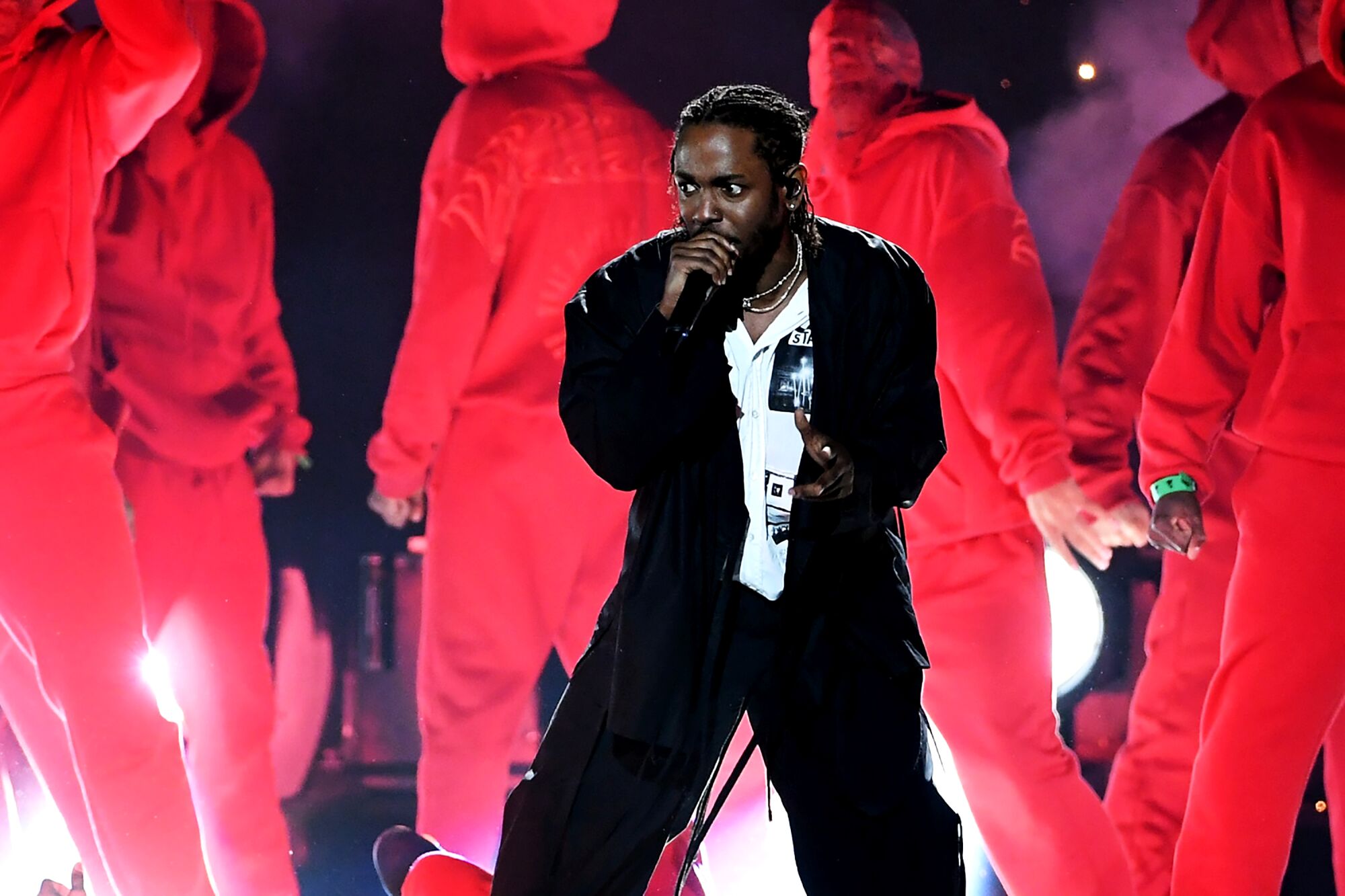 Kendrick Lamar performs onstage