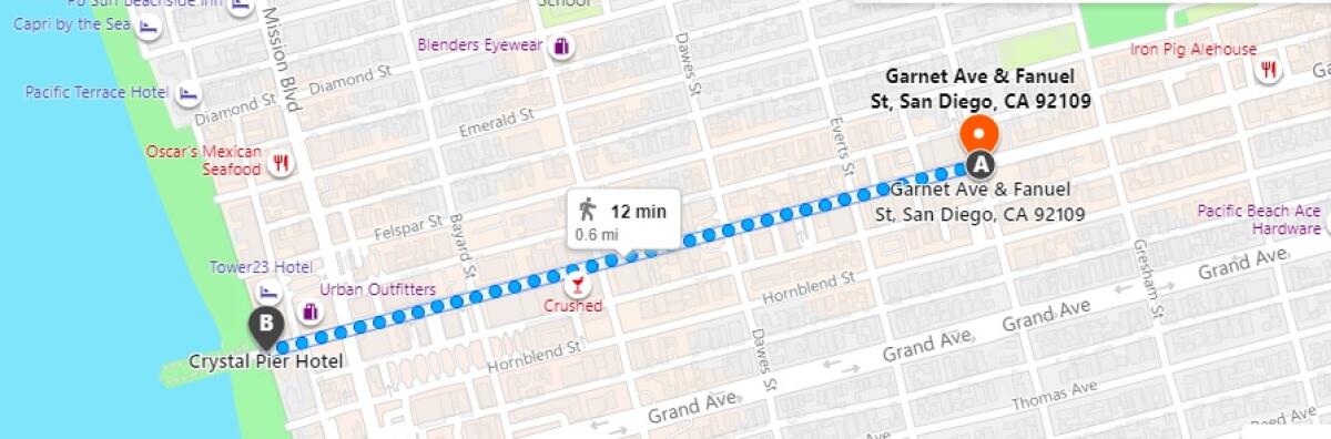 A proposed one-year pilot program would put metered parking in the Garnet Avenue commercial district in Pacific Beach.