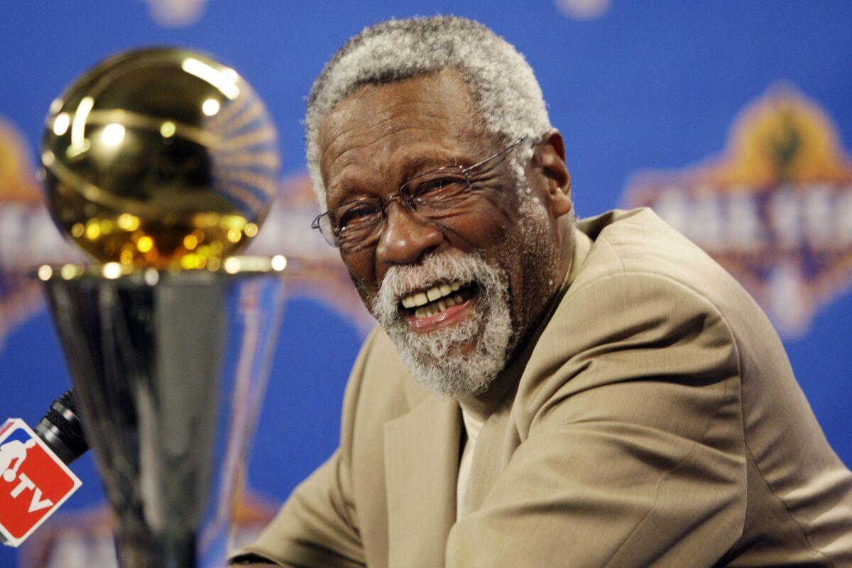 NBA great Bill Russell pictured in 2009.