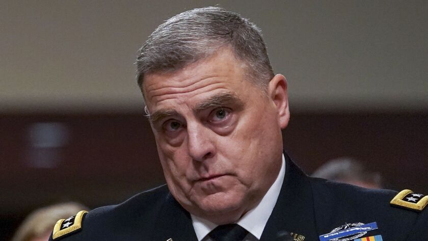 President Trump announced Saturday that he’s chosen Gen. Mark Milley as chairman of the Joint Chiefs of Staff.