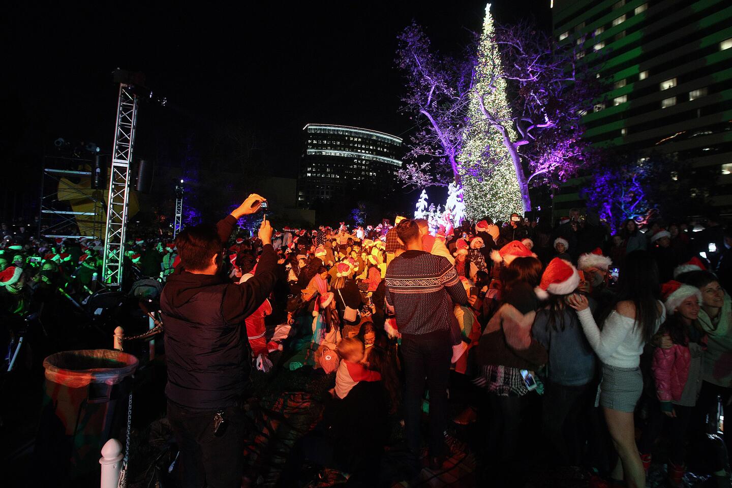 South Coast Plaza celebrates the season with annual tree lighting - Los  Angeles Times