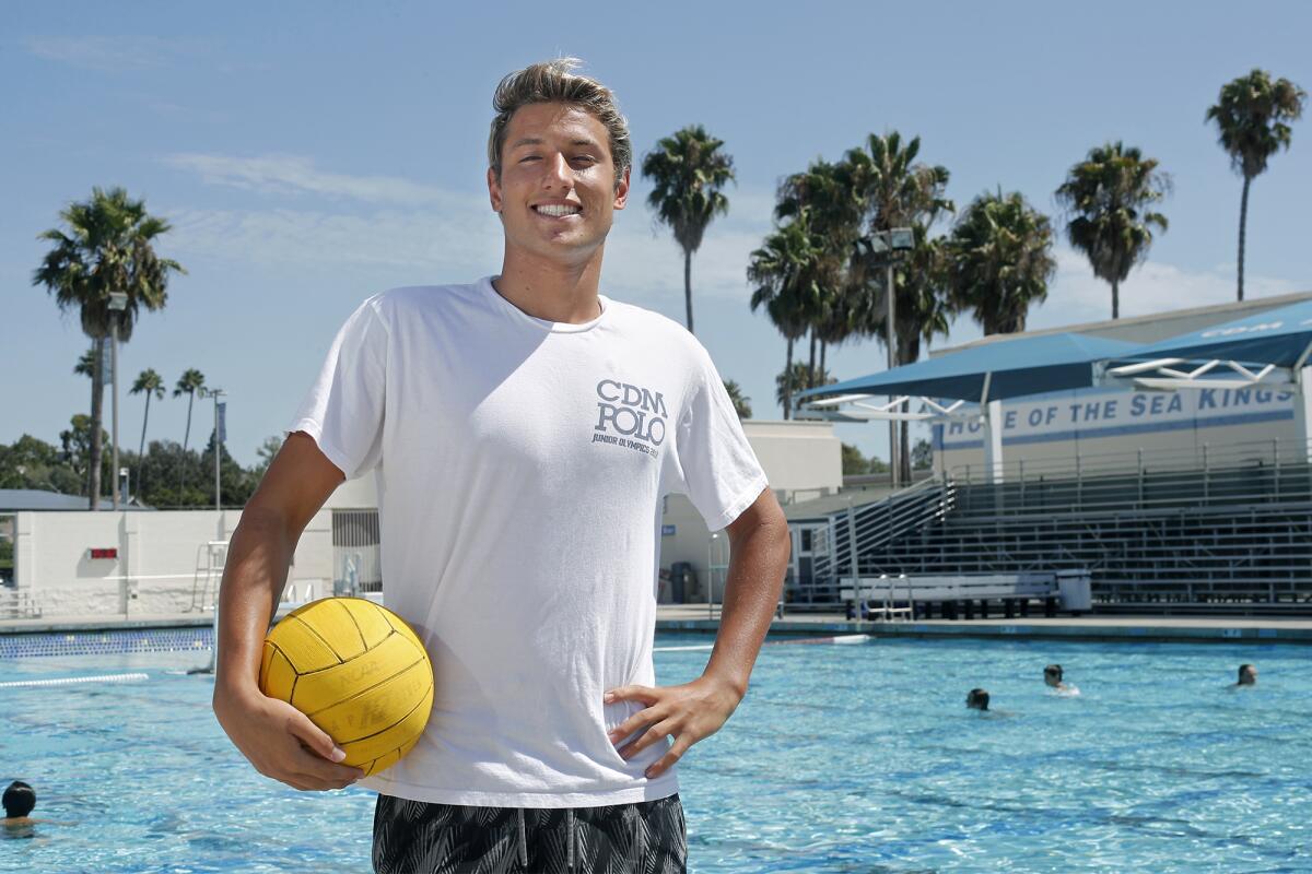 Senior Tyler Harvey finished with four goals and three assists, including the game-winning goal, as Corona del Mar beat Long Beach Wilson 10-8 in the Long Beach Poly tournament final on Aug. 31.
