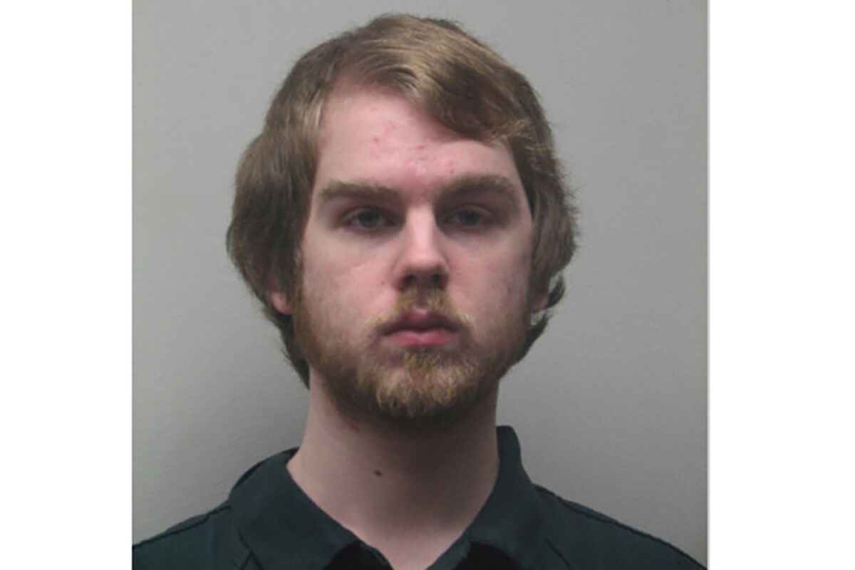This photo provided by Fairfax County Sheriff's Office shows Nicholas Giampa. The shooting death of a northern Virginia couple in 2017 may have been connected to a suicide pact between the couple's daughter and her boyfriend, according to newly unsealed court papers. Giampa, 22, of Lorton, Va., is charged with murder in the deaths of Scott Fricker and his wife, Buckley Kuhn-Fricker.(Fairfax County Sheriff's Office via AP)