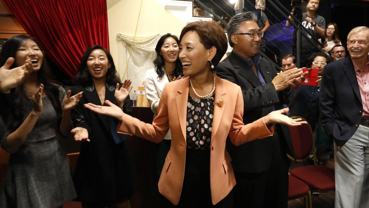 Young Kim, a Republican candidate, has fallen behind in the race to succeed Rep. Ed Royce (R-Fullerton).