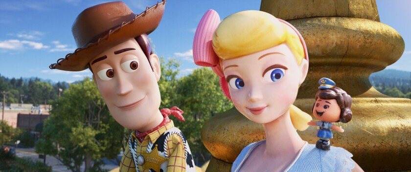 In Disney and Pixar's "Toy Story 4," Bo Peep introduces Woody to her best friend Giggle McDimples, a miniature plastic doll from the 1980s,