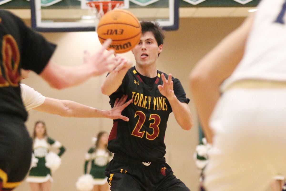 Torrey Pines' senior JJ Bartelloni does a little of everything for the Falcons.