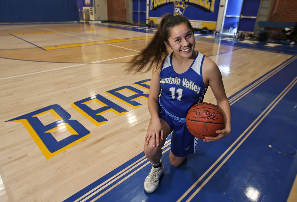 Sophomore Audrey Tengan is in her second season playing varsity at Fountain Valley.