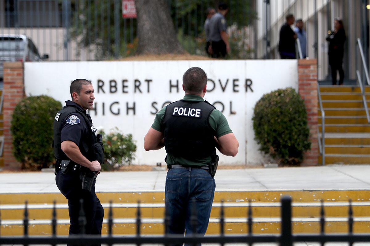 Photo Gallery: Fighting incidents lock down Hoover High